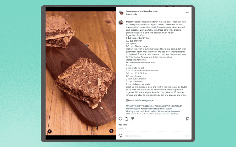 Taza Chocolate instagram