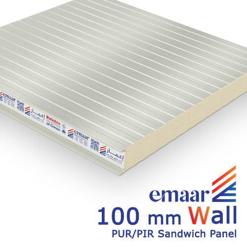 100mm Wall PU & PIR Sandwich Panel