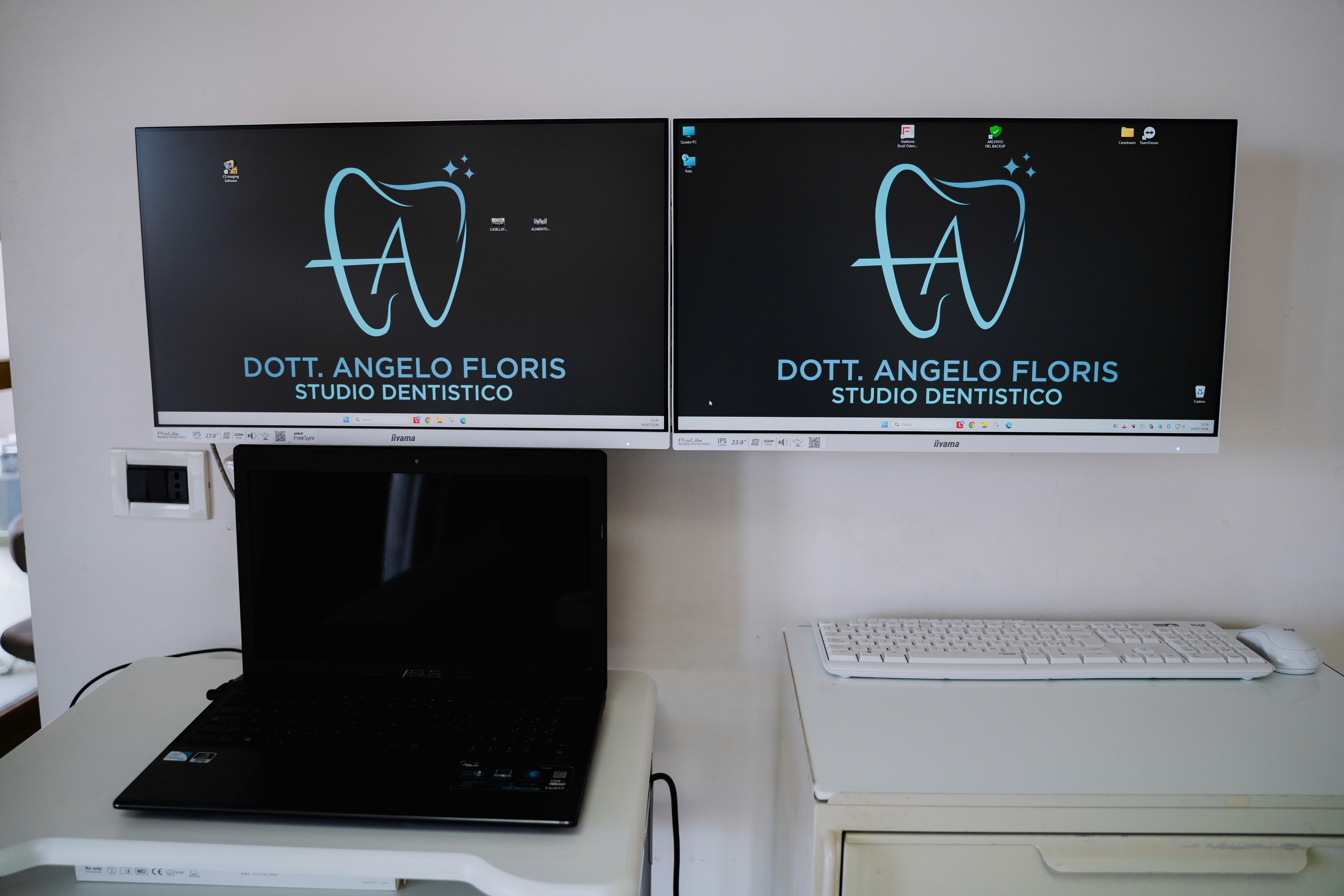 Interno dello studio dentistico ad Assemini
