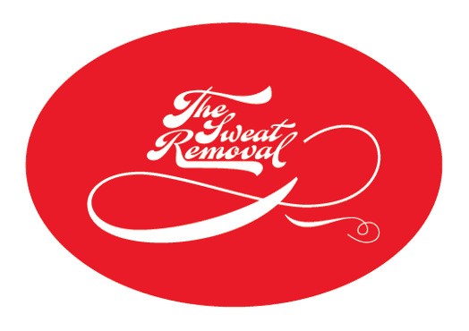kick cellulite's ass curved typeface logo inside a solid red oval