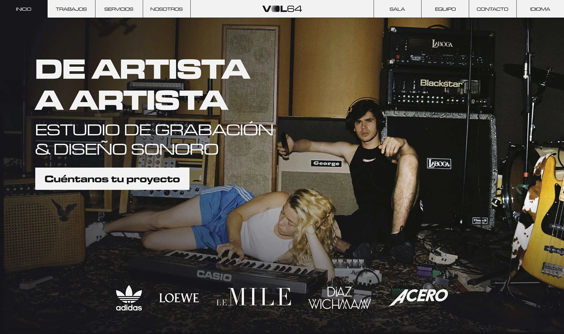 vol64 website hero section