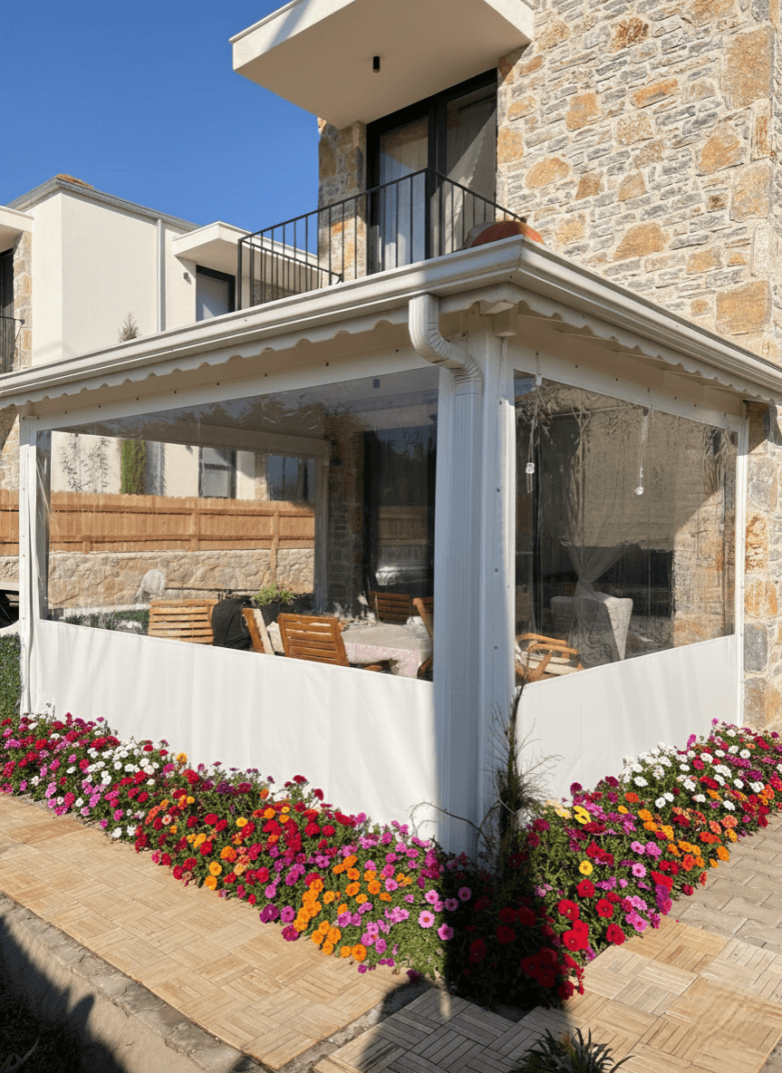 two people looking at a tablet and smiling