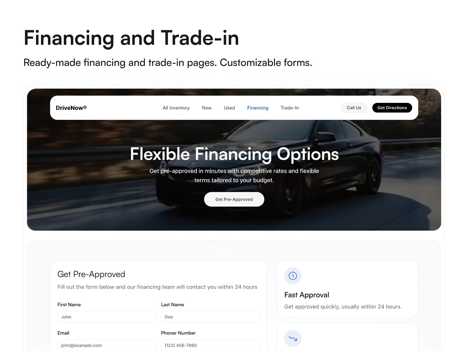 DriveNow — 黑白极简网站设计灵感
