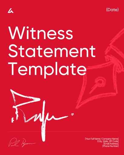 Witness Statement Template