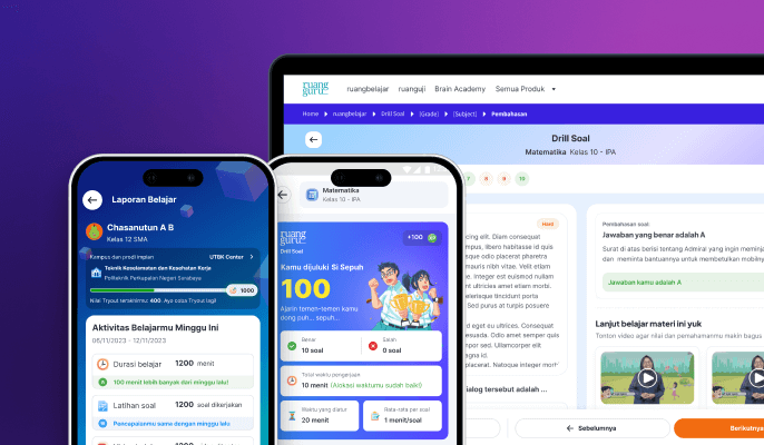 Mobile cover image for Ruangguru Learning Report System product design case study by Jodith Valerie