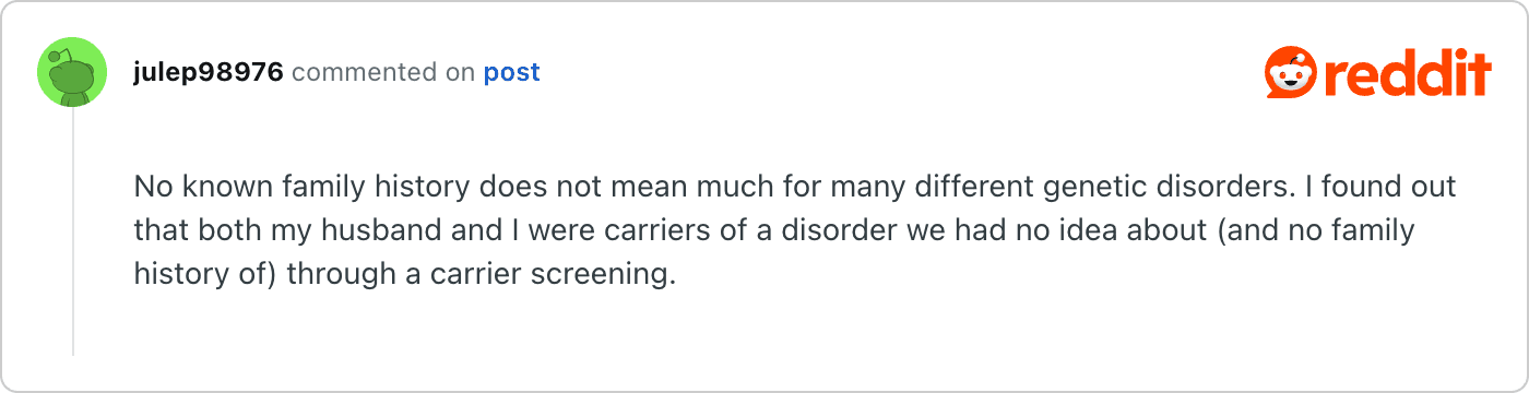Post on Reddit