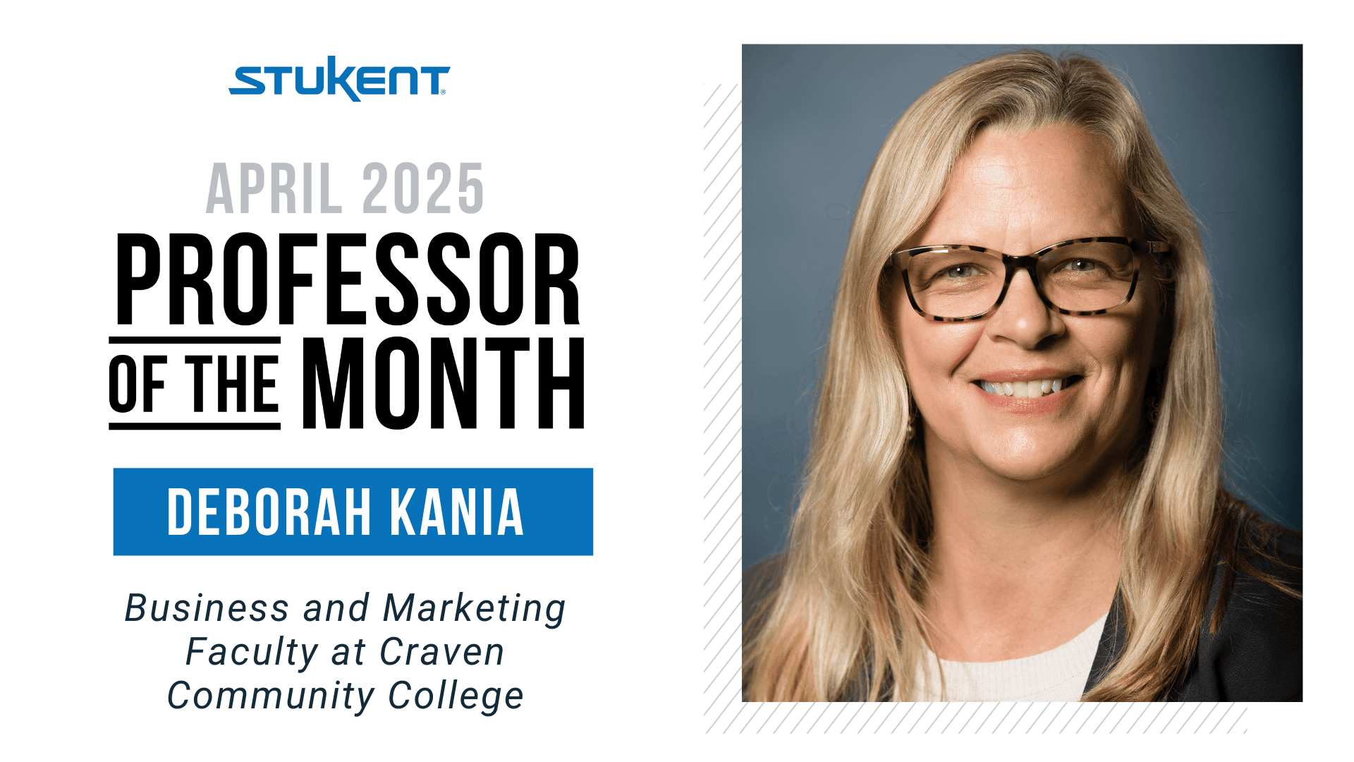 April 2025 Professor of the month, Deborah Kania: Business and Marketing Faculty at Craven Community College