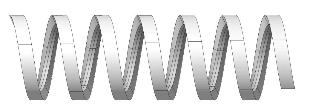 Solide hélicoïdal généré avec la nouvelle fonction Coil d’ENCY 3.0.