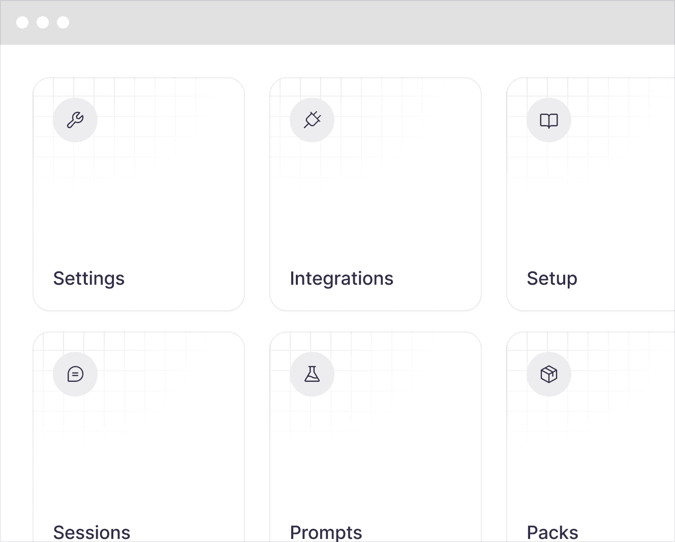 settings page