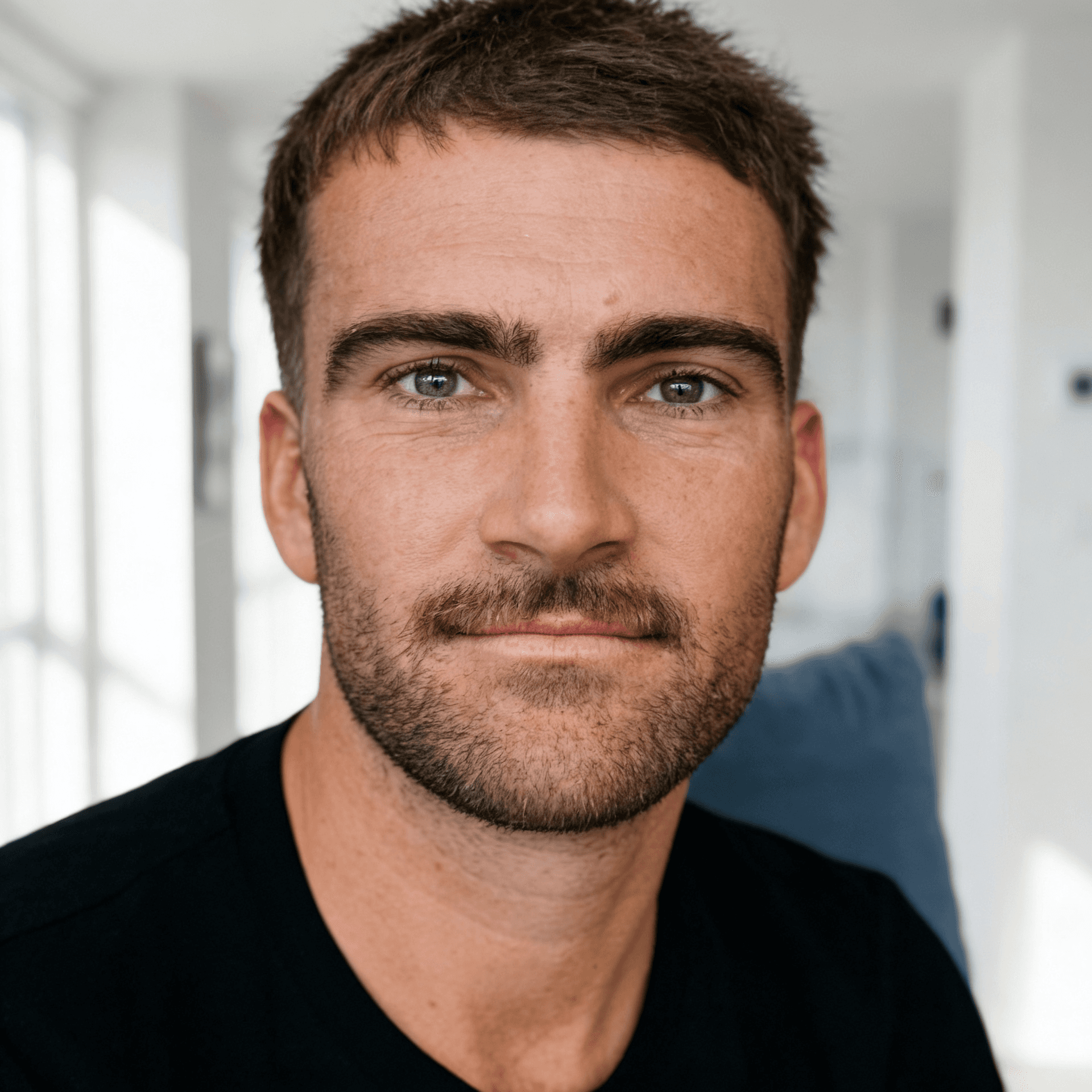 Man wearing black shirt