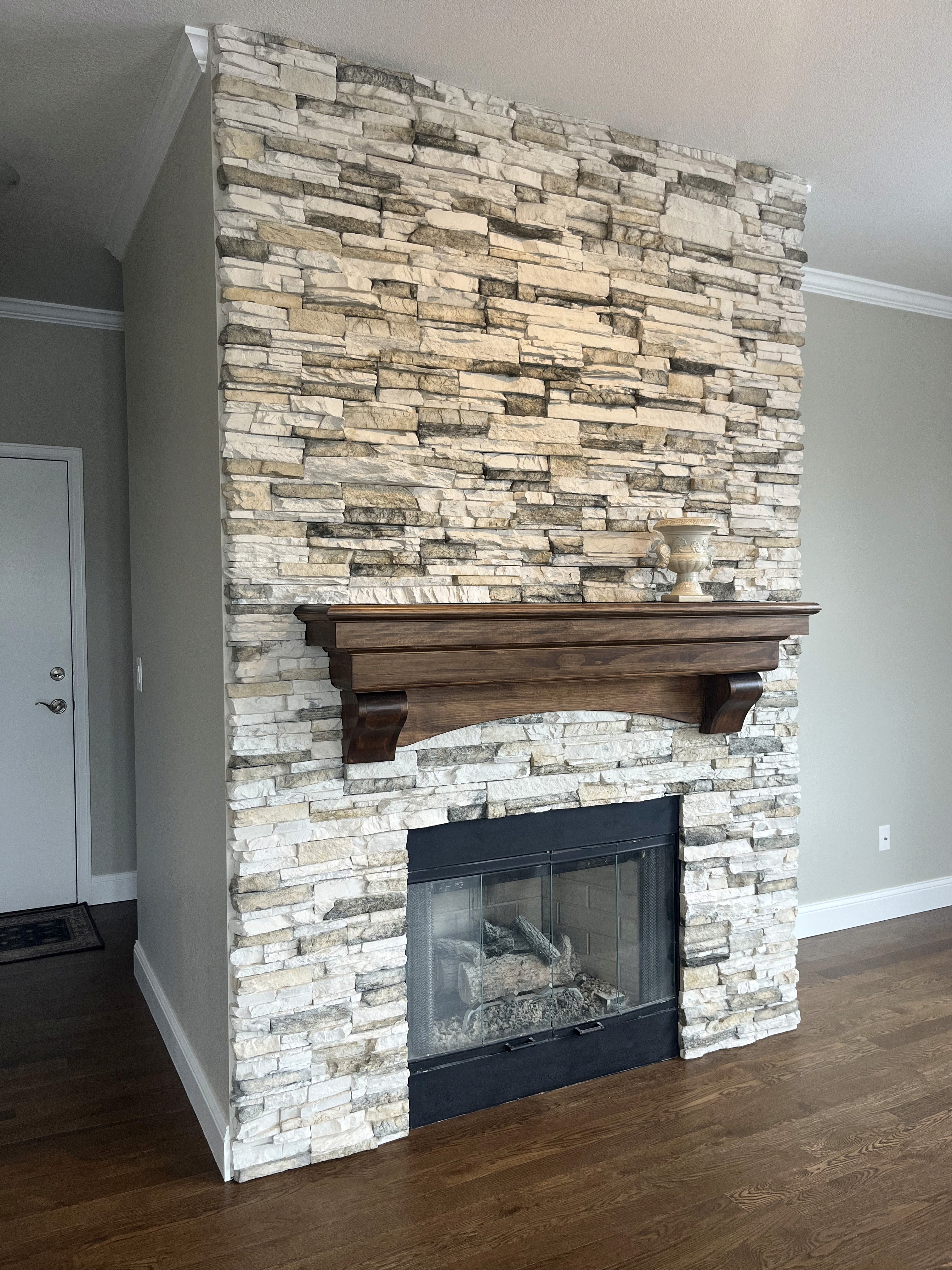 white and brown kitchen cabinet