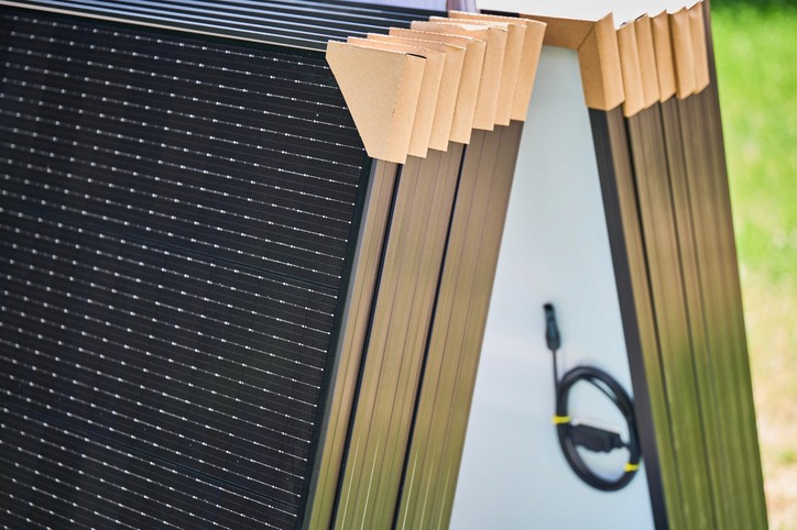 Nahaufnahme einer Holzstruktur, die verschiedene Materialien und Texturen zeigt, mit einer weißen Oberfläche und einem aufgemalten Symbol.