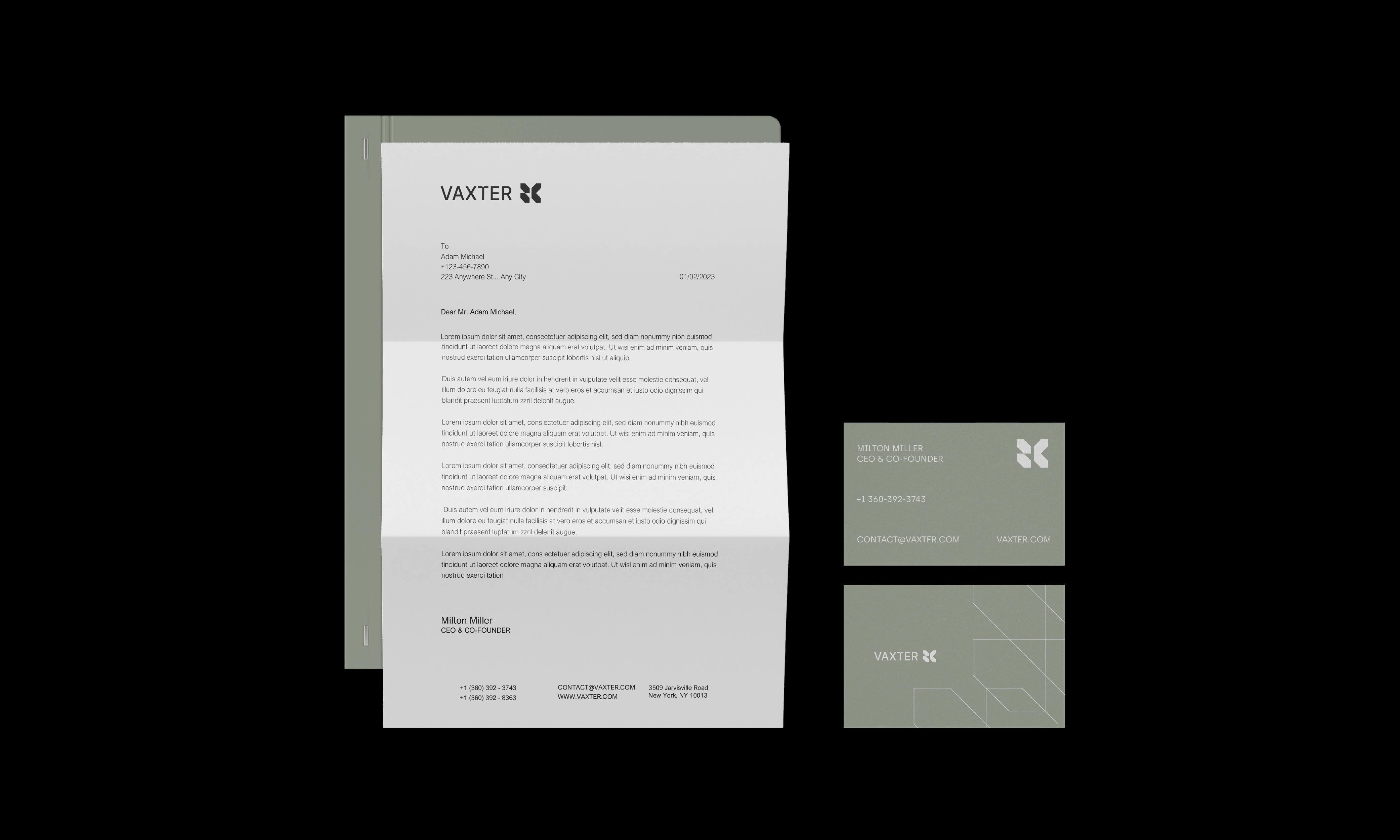 Vaxter stationery