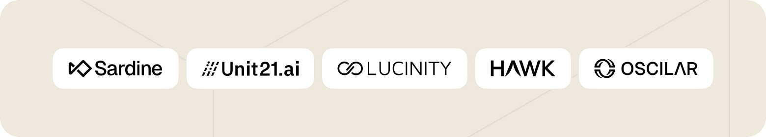 Logos of each company listed in this section.