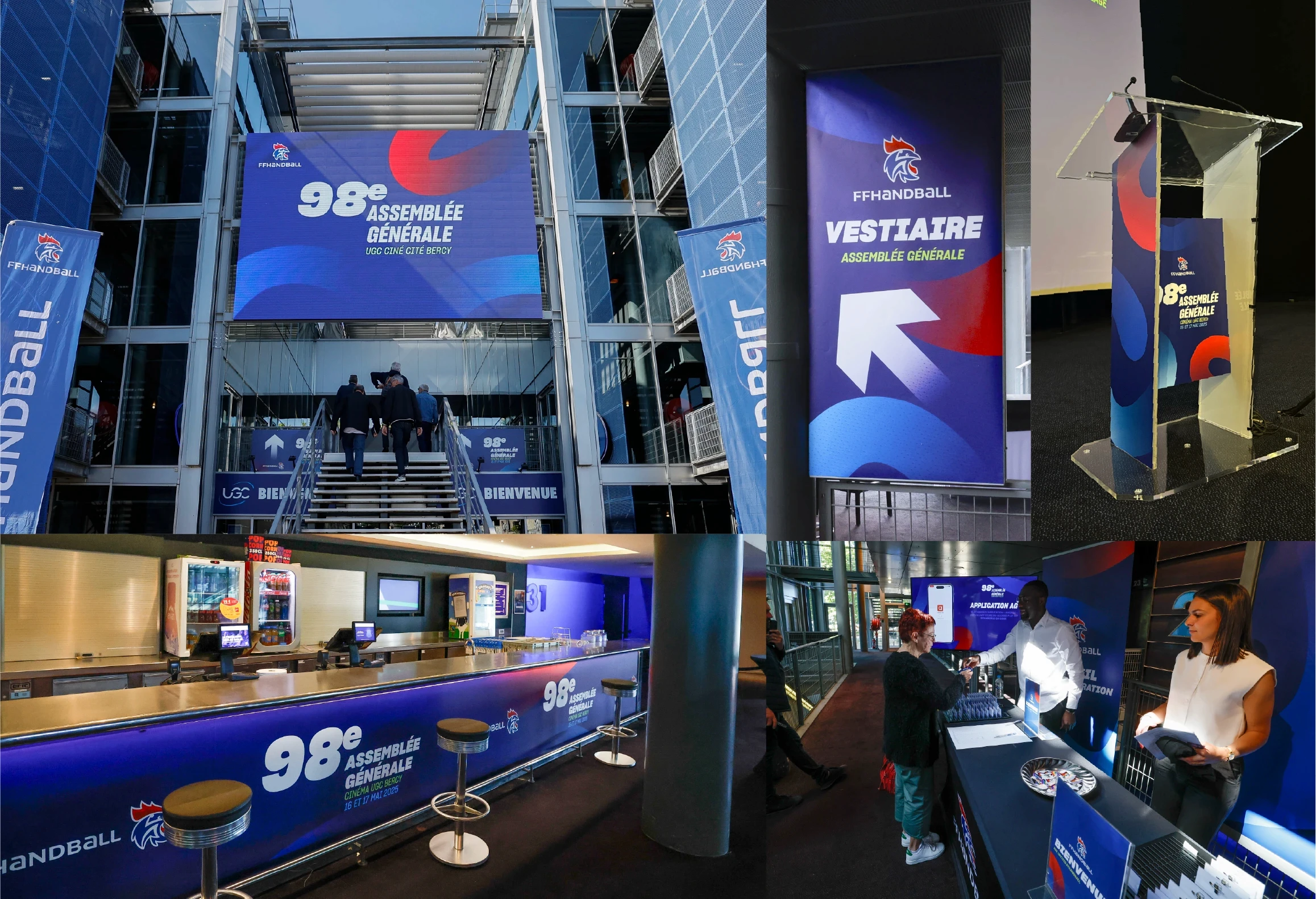 Application de charte FFHandball lors de la 98ème Assemblée générale à l'UGC Ciné Bercy