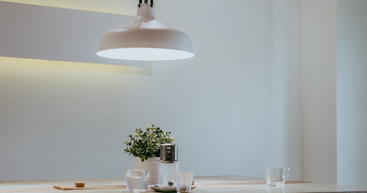 Modern indoor lighting installation