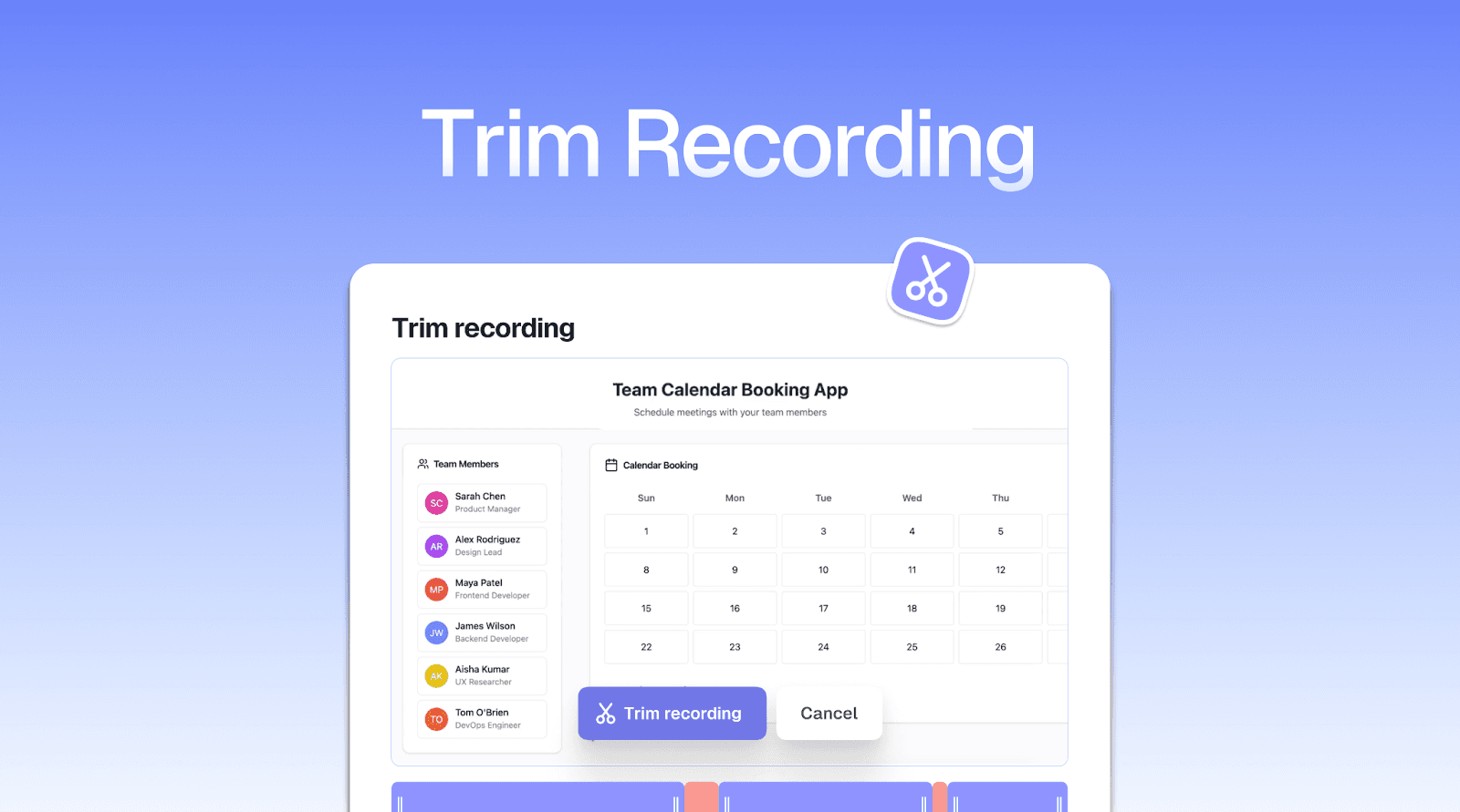 Trim your recordings to cut out unnecessary information with Trupeer&nbsp;