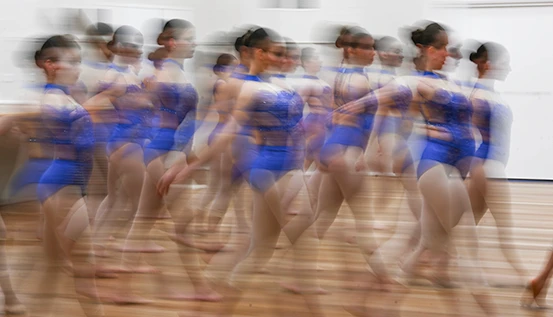 Lyrical Dancers on stage