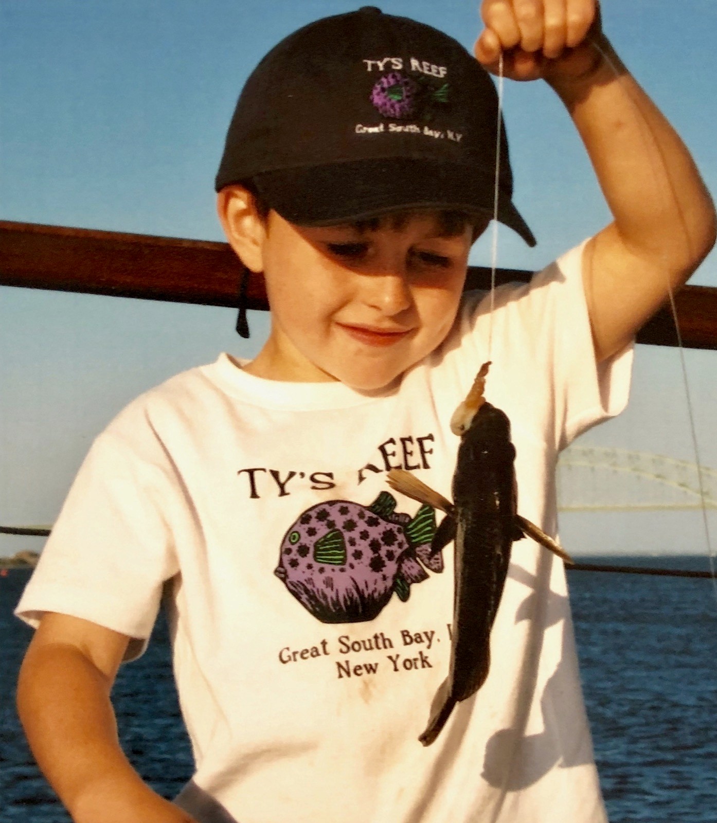 Kids fishing at Ty's Reef