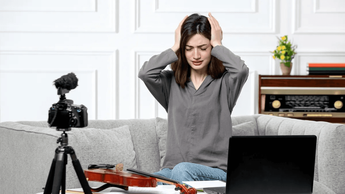 woman looking tensed - YouTube Shorts Ideas for Beginners