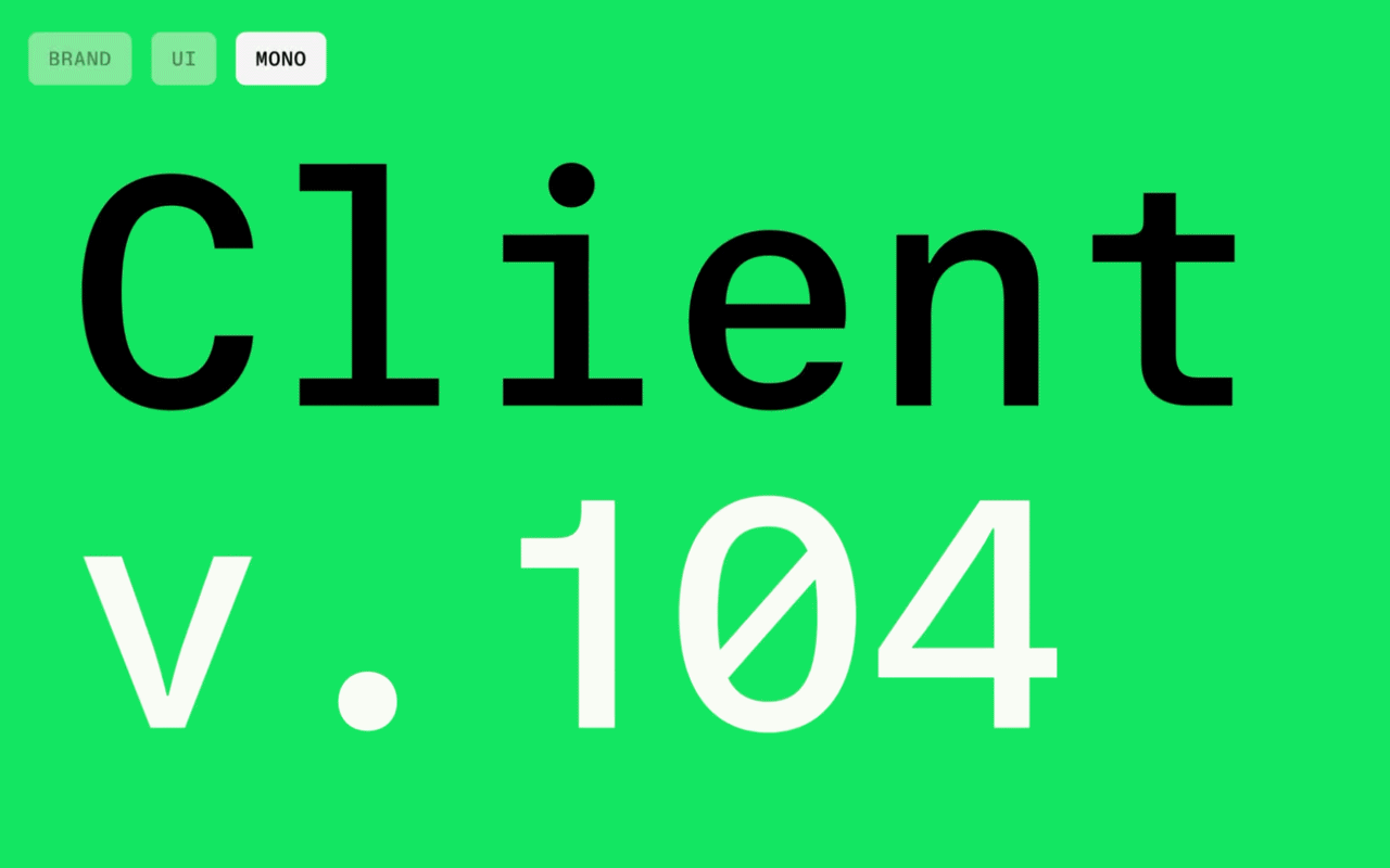 The font adapts itself. Variable font technology means Adyen Sans automatically optimizes for its context, scaling weight and optical size based on how and where it's rendered. The transition between Brand and UI is a spectrum, not a switch. One system, calibrated for every surface.