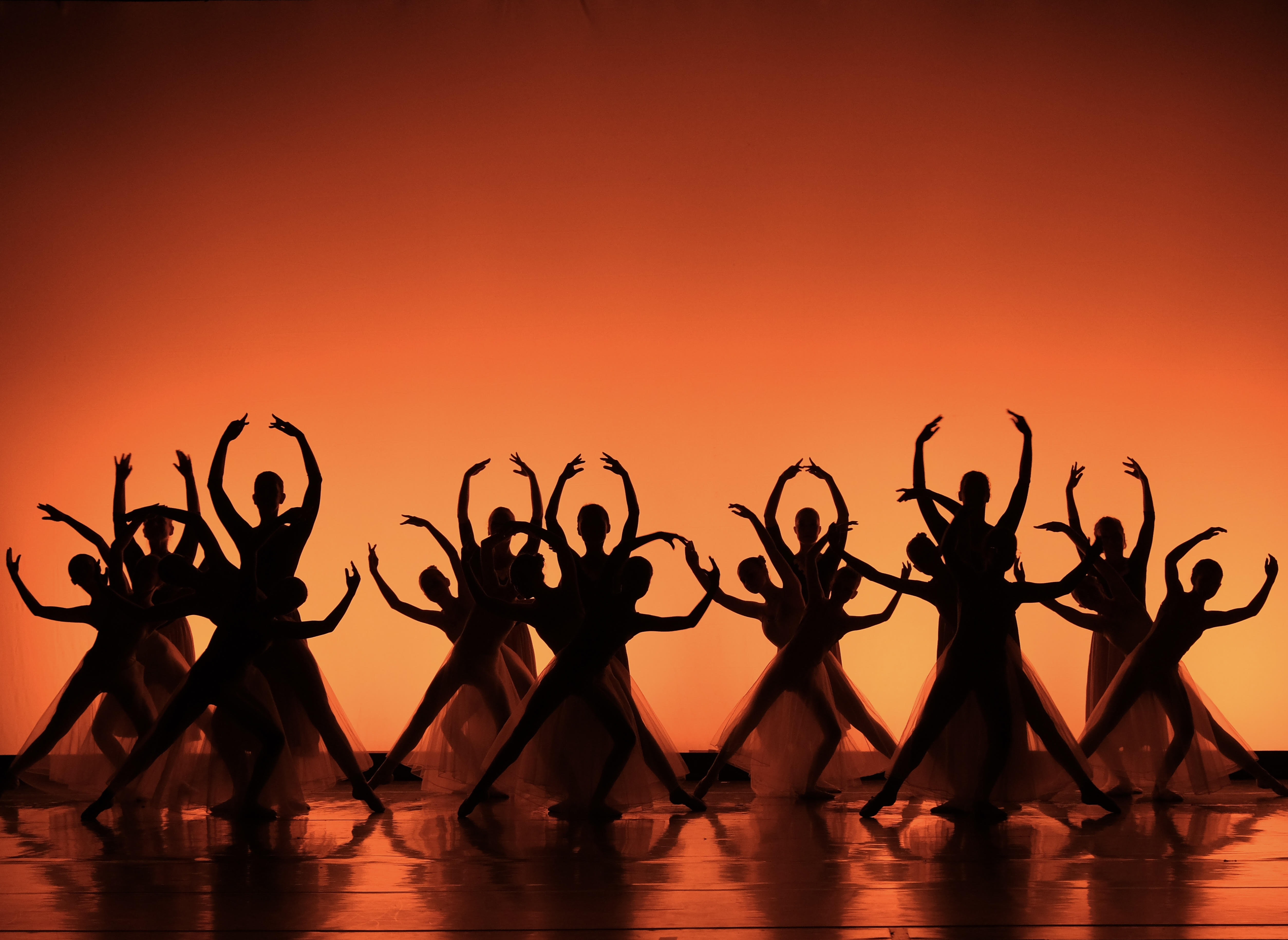 people performing on stage