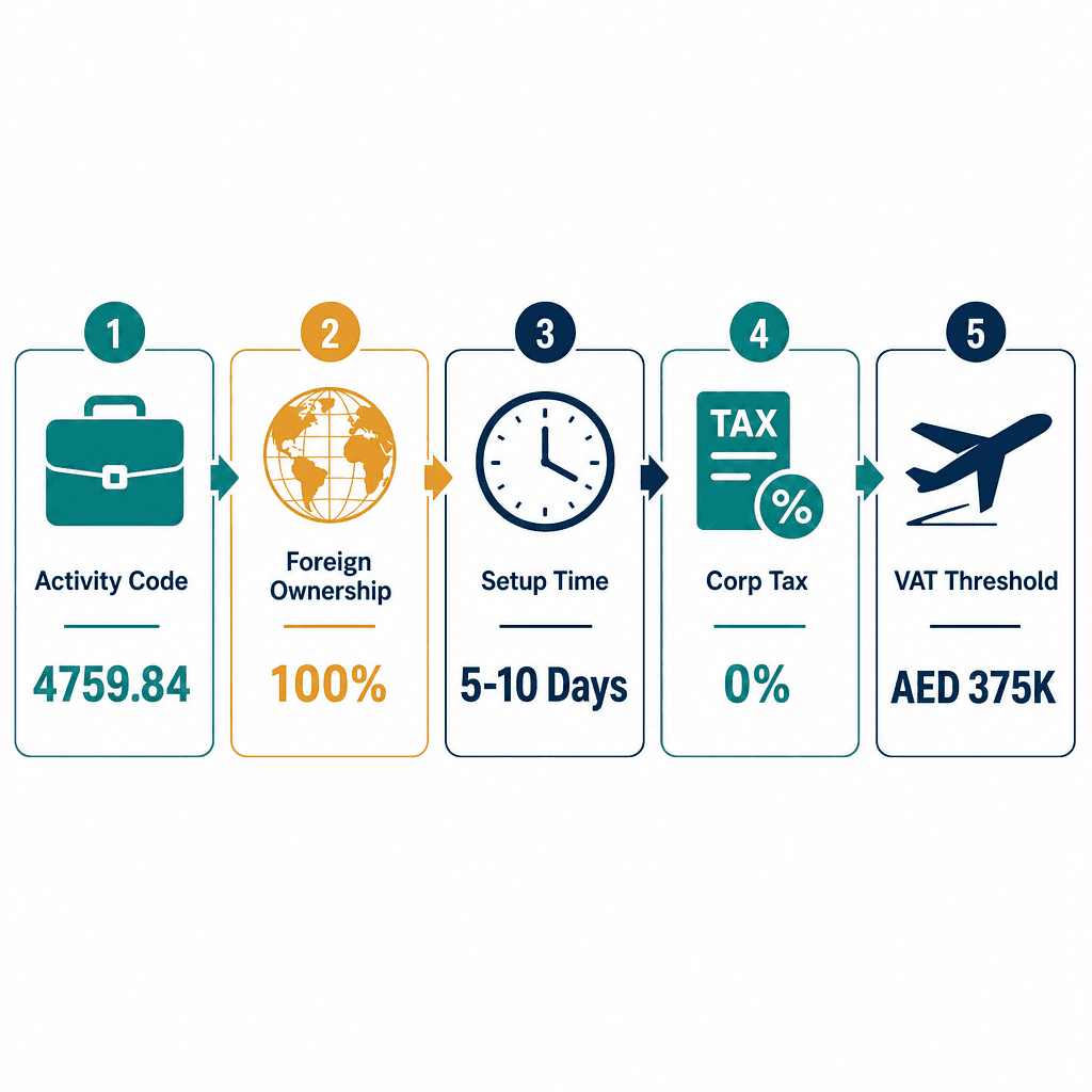 Infographic: How to Get a Musical Instruments & Requisites Trading License in Dubai