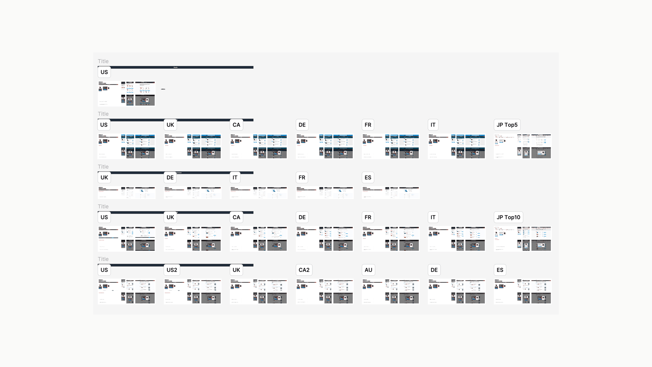 Project design screen