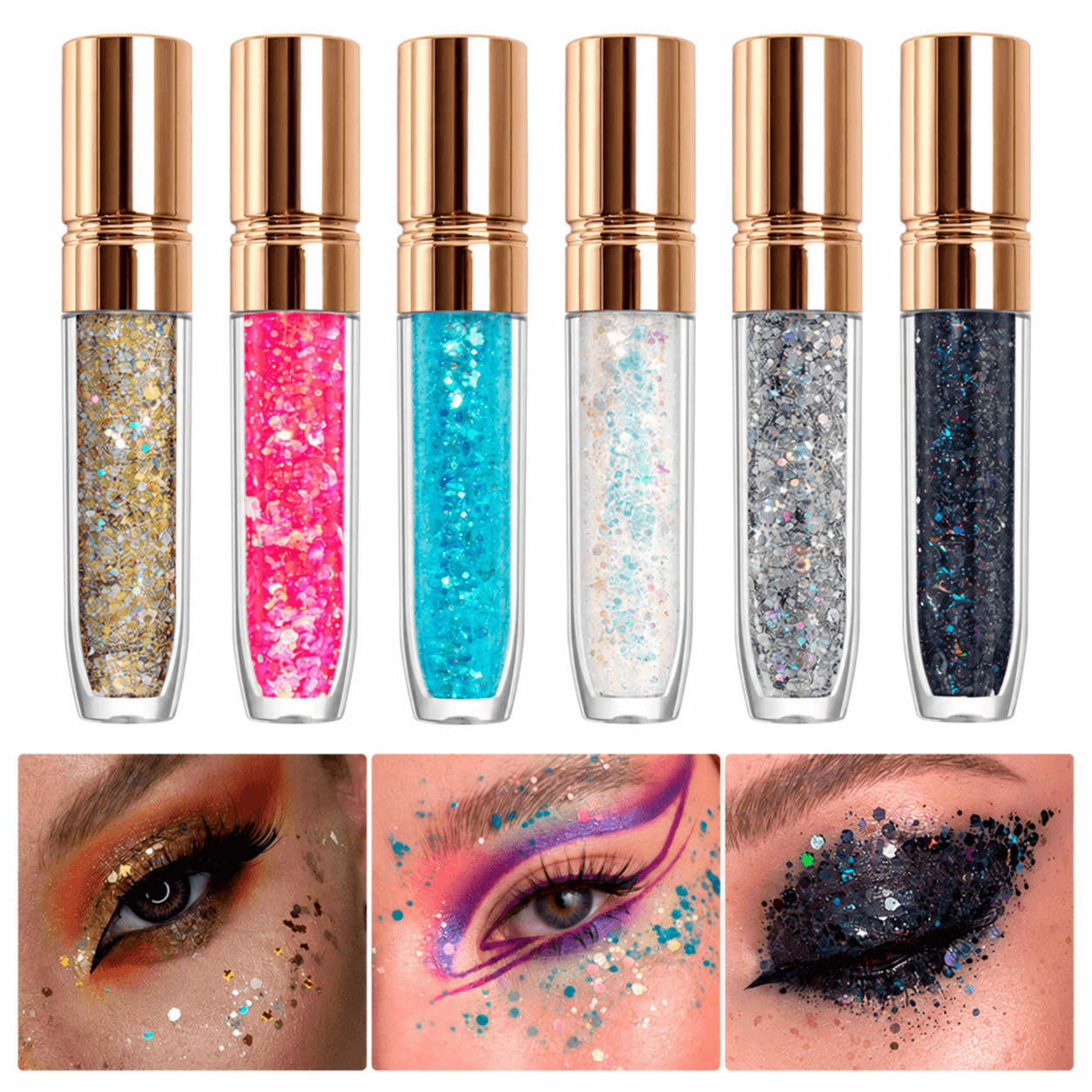 Face & Body Glitter Gel — product