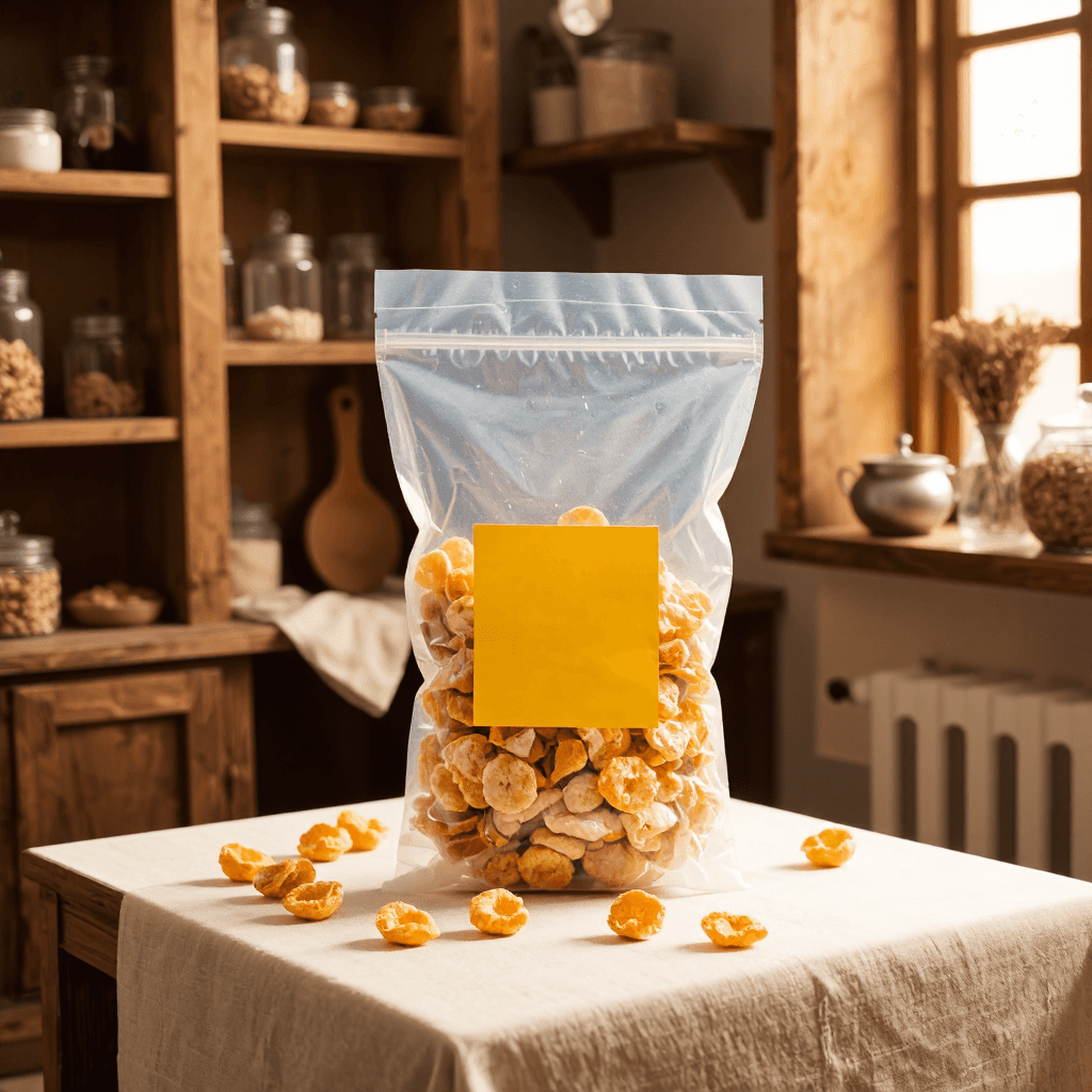 product photography of a bag of snack food