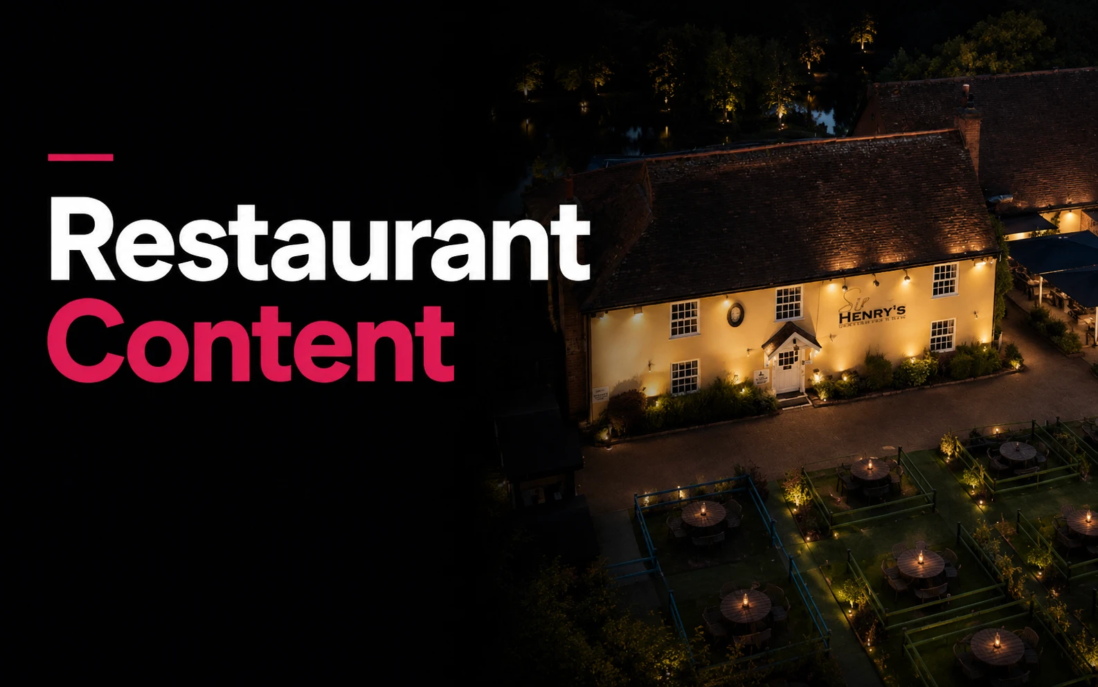 Restaurant Content with Sir Henry's pub