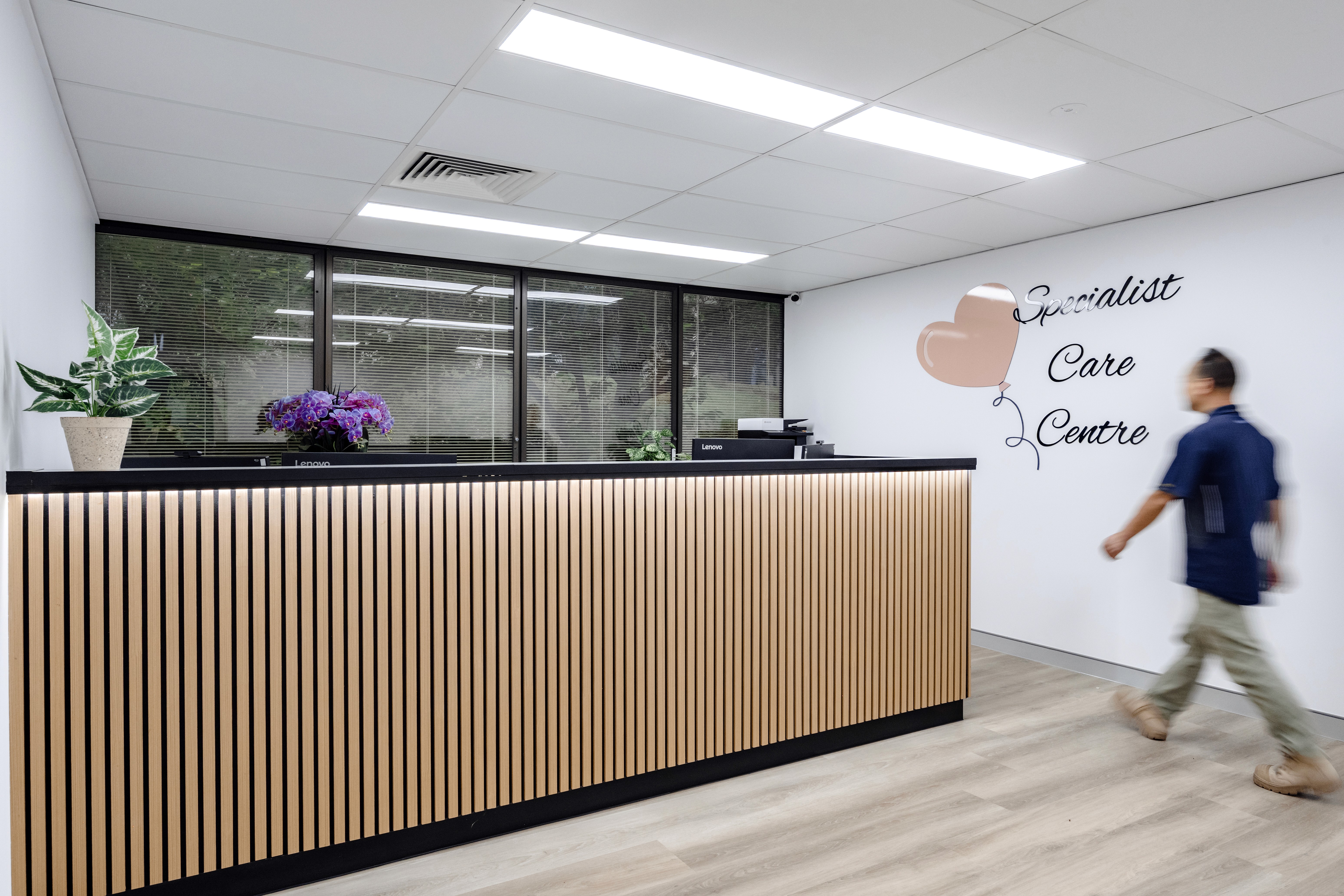 The Service Area Desk for Specialist Care Centre | Medical Fit-Out in Deakin ACT by Recon Projects