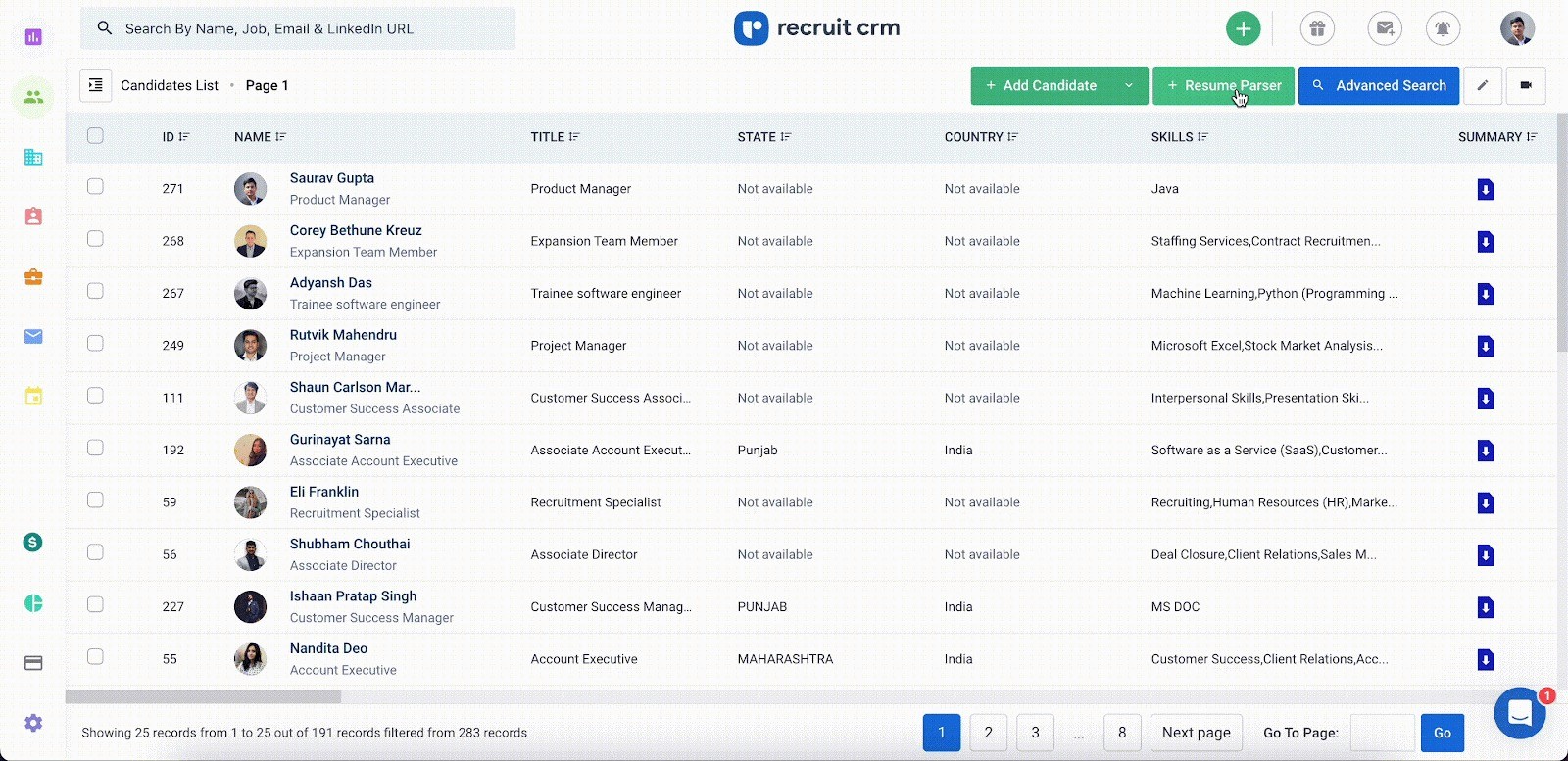 Recruit CRM Platform
