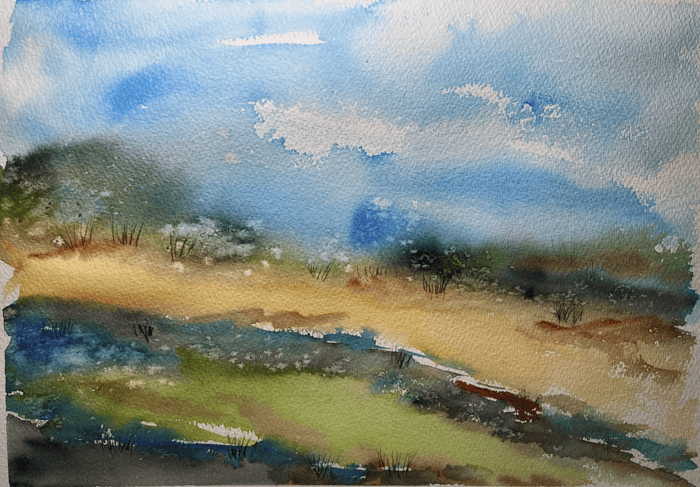 Country Road - 38/29cm - watercolour