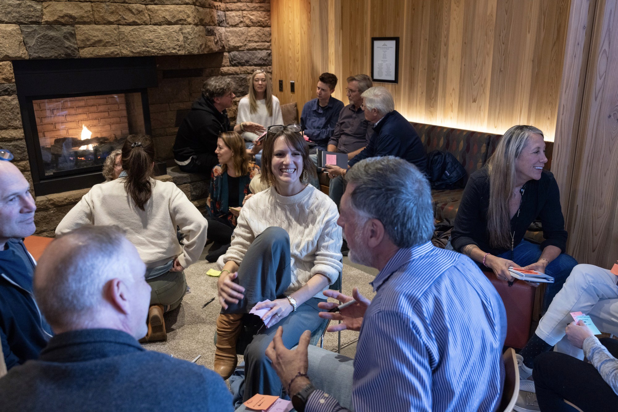 Ellie Pavlick and others talking at the Artificiality Summit 2025