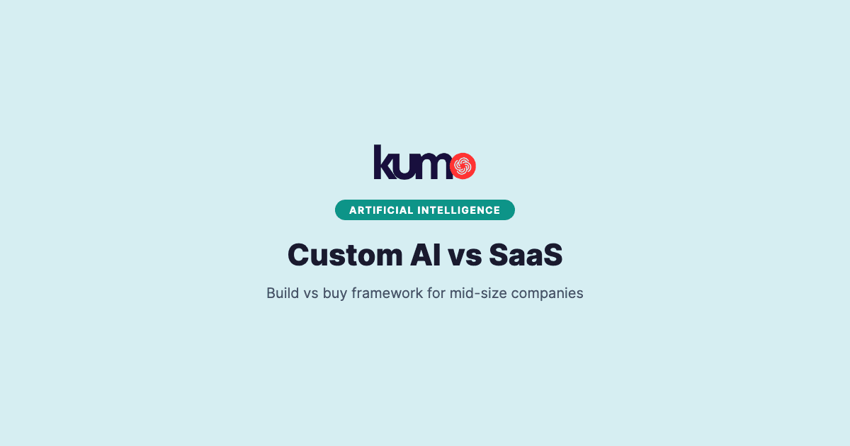 Custom AI vs SaaS: