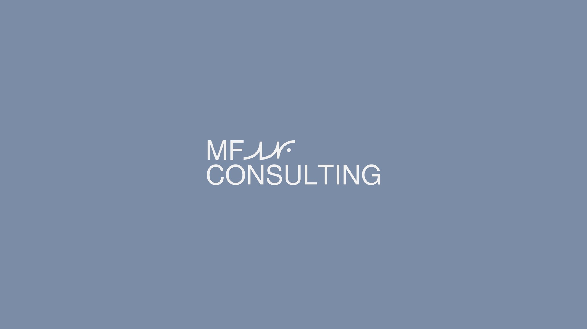 Logo typographique MF Consulting.