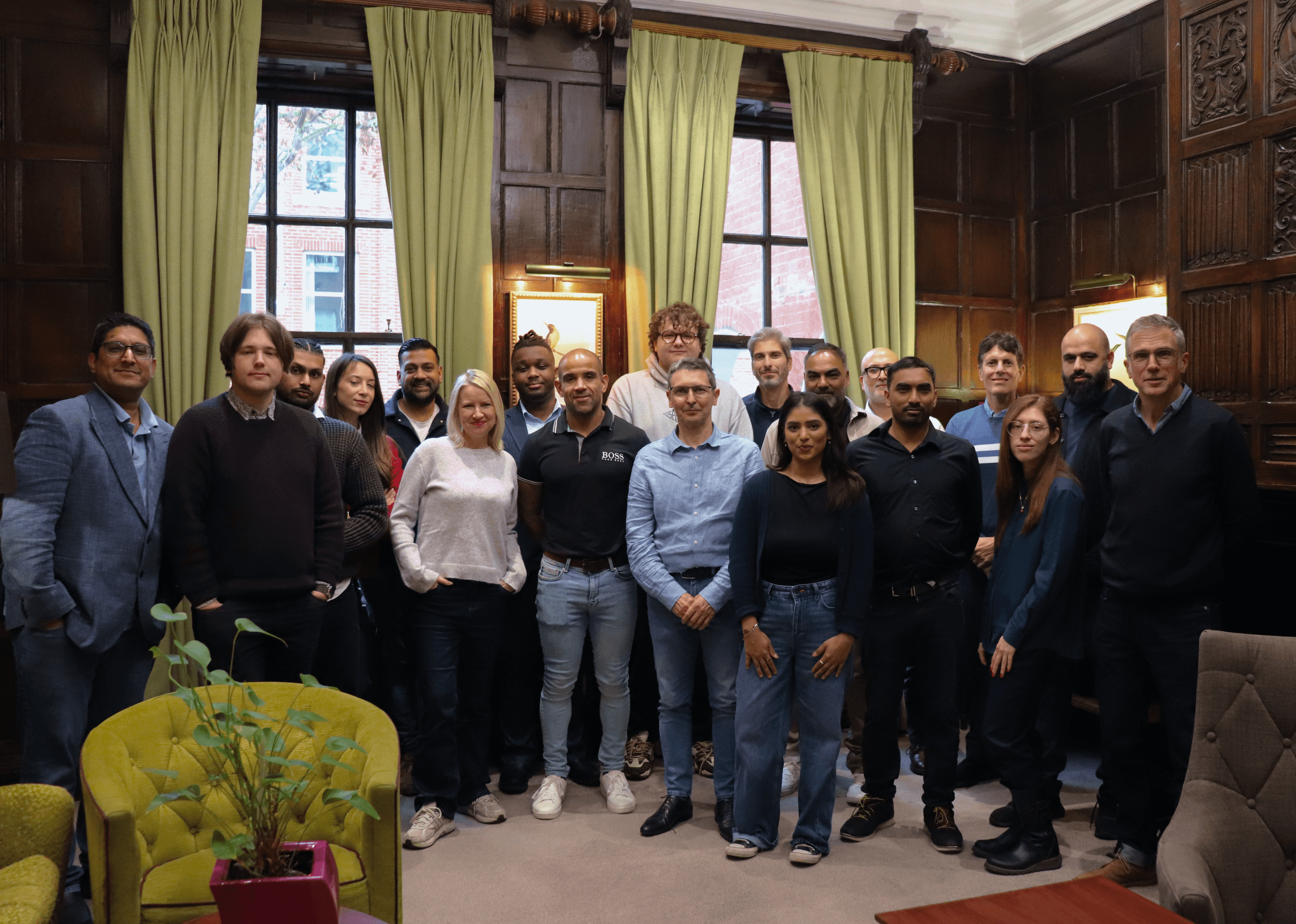 Office Picture with dark elements and blue light