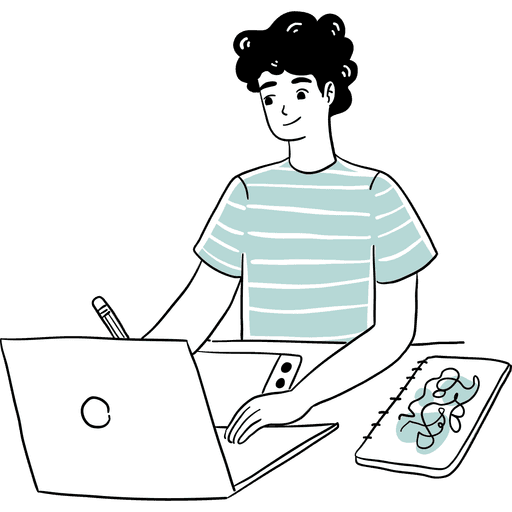 Visual of journal entries in Positive