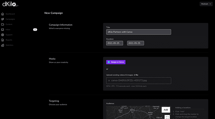 Digital out-of-home Egyptian startup dKilo partners with Canva to create OOH ads effortlessly.