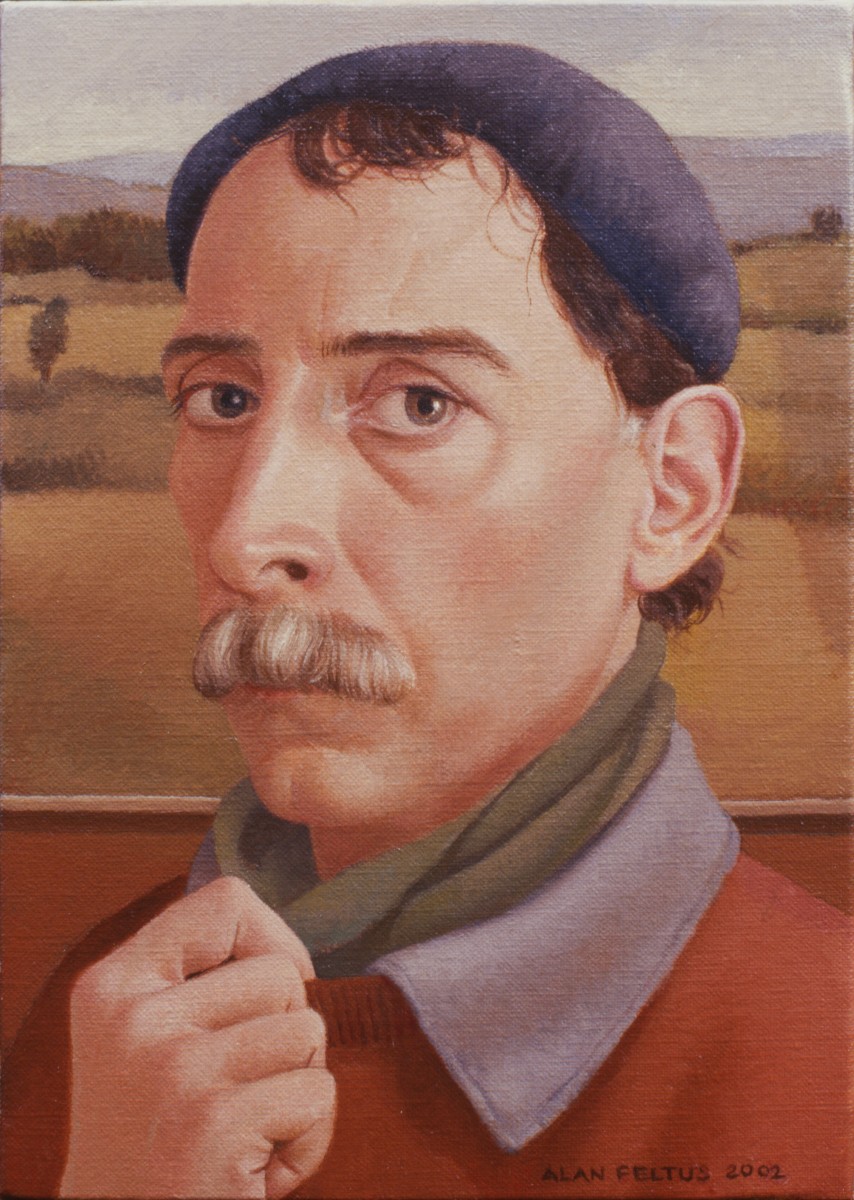 Alan Feltus, Self Portrait, Blue Beret, 2002