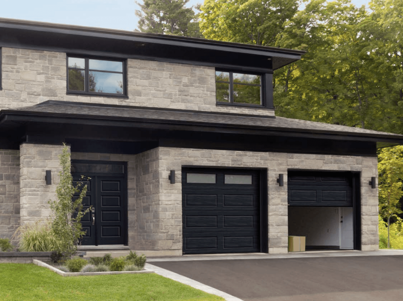 Beautiful landscaped garden with greenery and outdoor design elements.