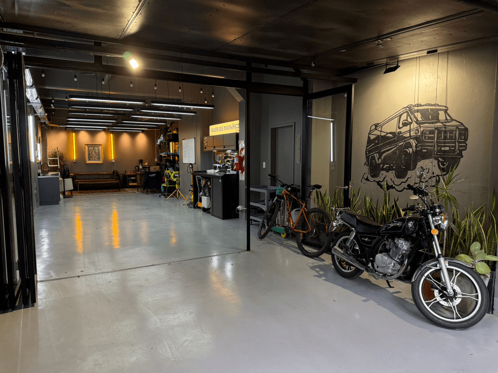 Image of a car inside an Auto Repair Shop