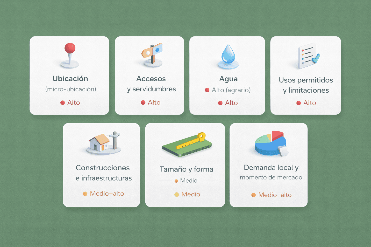 Factores que influyen en el precio de una finca rústica