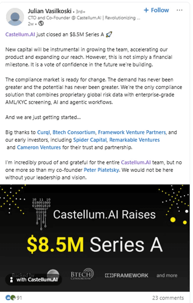Marketing Spotlight Castellum Marketing strategy Leadership Julian Vasikoski (CTO & Co-Founder)