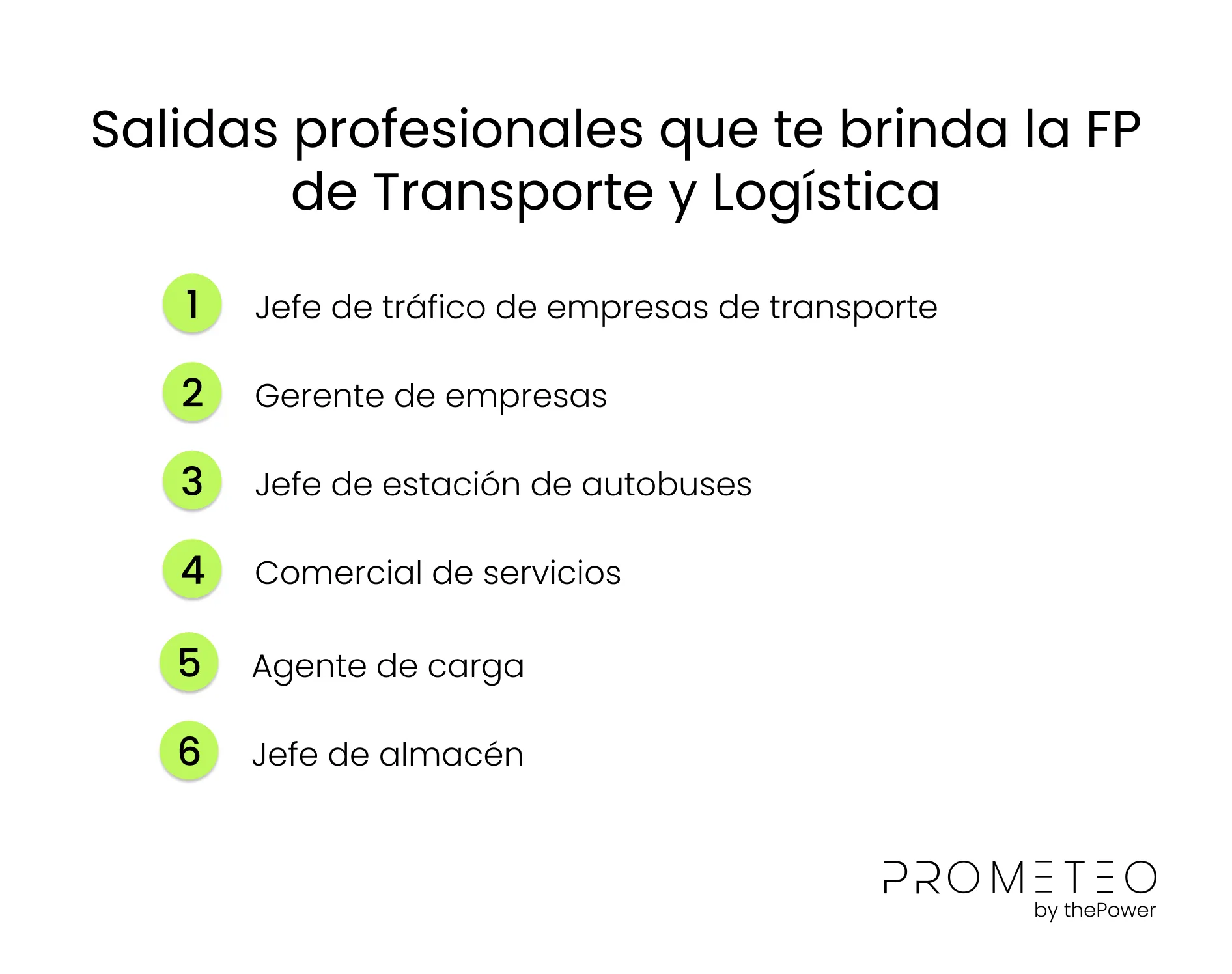 Salidas profesionales que te brinda la FP de Transporte y Logística