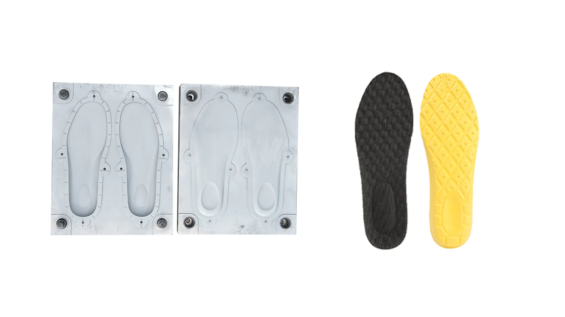 Three-pouring PU sole mold for multi-density shoe sole manufacturing