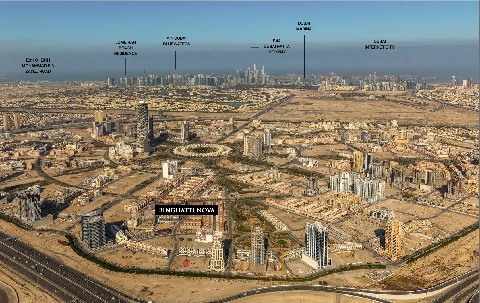 binghatti nova location