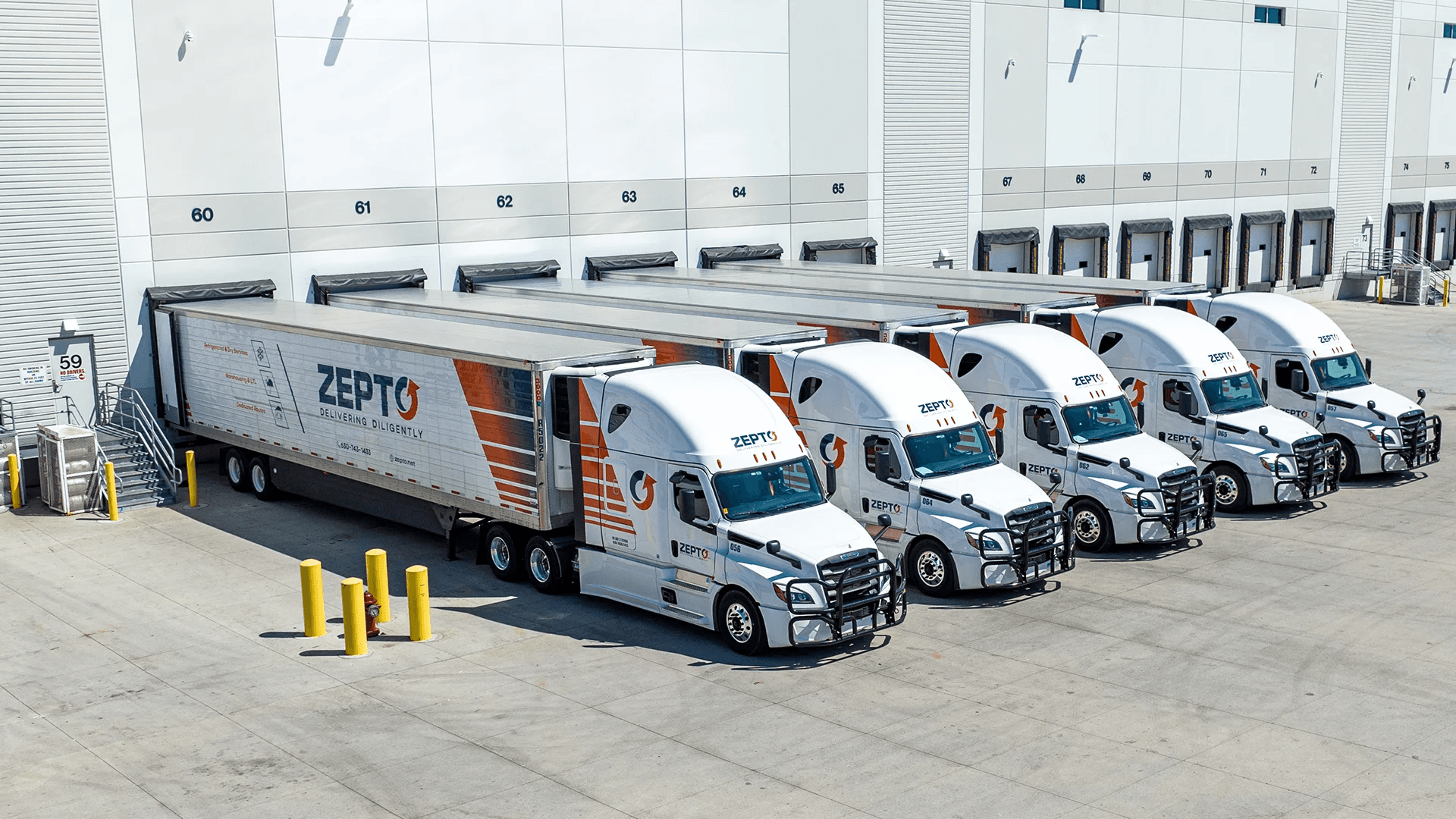 zepto trucks at terminal