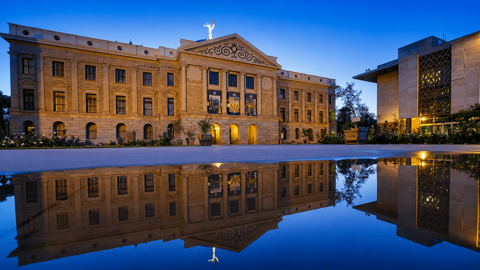 arizona state capitol sunset